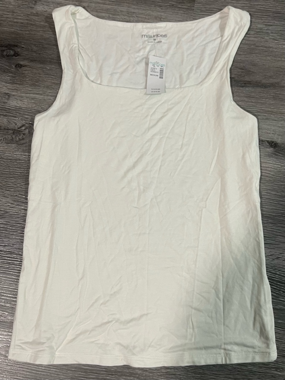 Brand New With Tags Maurice’s White Tank Top